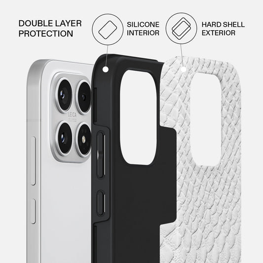 Glacial Desert - White Snakeskin Xiaomi 17 Case
