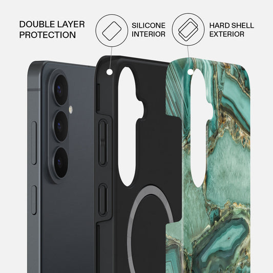 Ubud Jungle - Turquoise Samsung Galaxy S26 FE Case