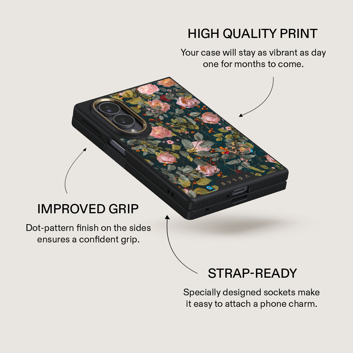 Bloomy Garden - Vintage Samsung Galaxy Z Fold 8 Case