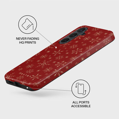 Dear Santa - Snowflake Samsung Galaxy S26 FE Case