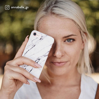 Satin White - Marble Samsung Galaxy S26 FE Case