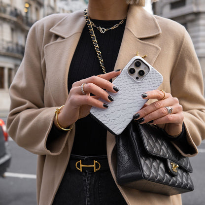 Glacial Desert - White Snakeskin Xiaomi 17 Ultra Case