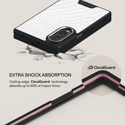 Glacial Desert - White Snakeskin Samsung Galaxy Z Fold 8 Case