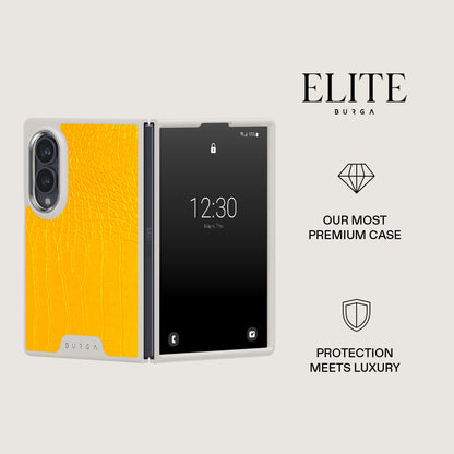 Canary Yellow - Snake Skin Samsung Galaxy Z Fold 8 Case